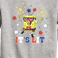 thumbnail image 3 of SpongeBob SquarePants - It's Lit - Toddler And Youth Crewneck Fleece Sweatshirt, 3 of 6