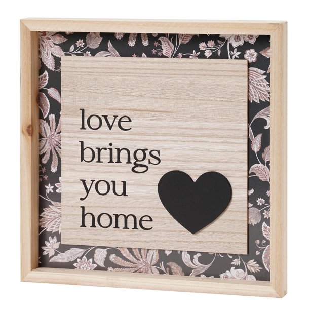 Crystal Art Gallery Love Brings You Home Wooden Framed Farmhouse
