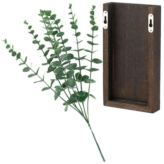 Wooden Flower Pot Fake Plant with Basket Indoor Plants Artificial Decor Planta Wall Planter Vase Plastic