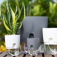 thumbnail image 6 of Balcony Garden Auto Irrigate Office Succulents Garden Supplies Hydroponic Decoration Flower Pots Plant Pot Home Decor Planters 10X13CM  GREY, 6 of 8