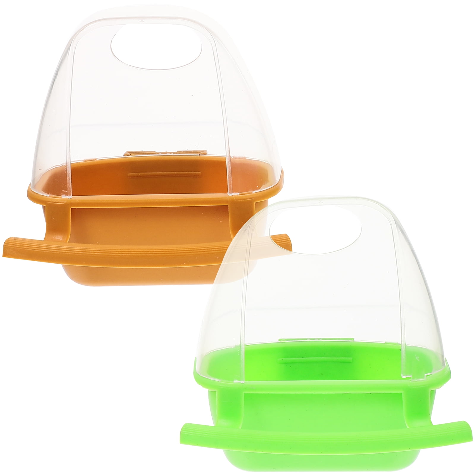 2Pcs Bird Cage Hanging Feeder Bird Food Holder Bird Food Bowl Bird Feed Cup Pigeon Feeder