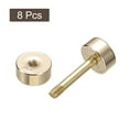 thumbnail image 3 of Unique Bargains 8Pack Metal Bag Strap Connect Buckles,12x22mm Purse Screw Fixing Rivets (Light Golden), 3 of 7