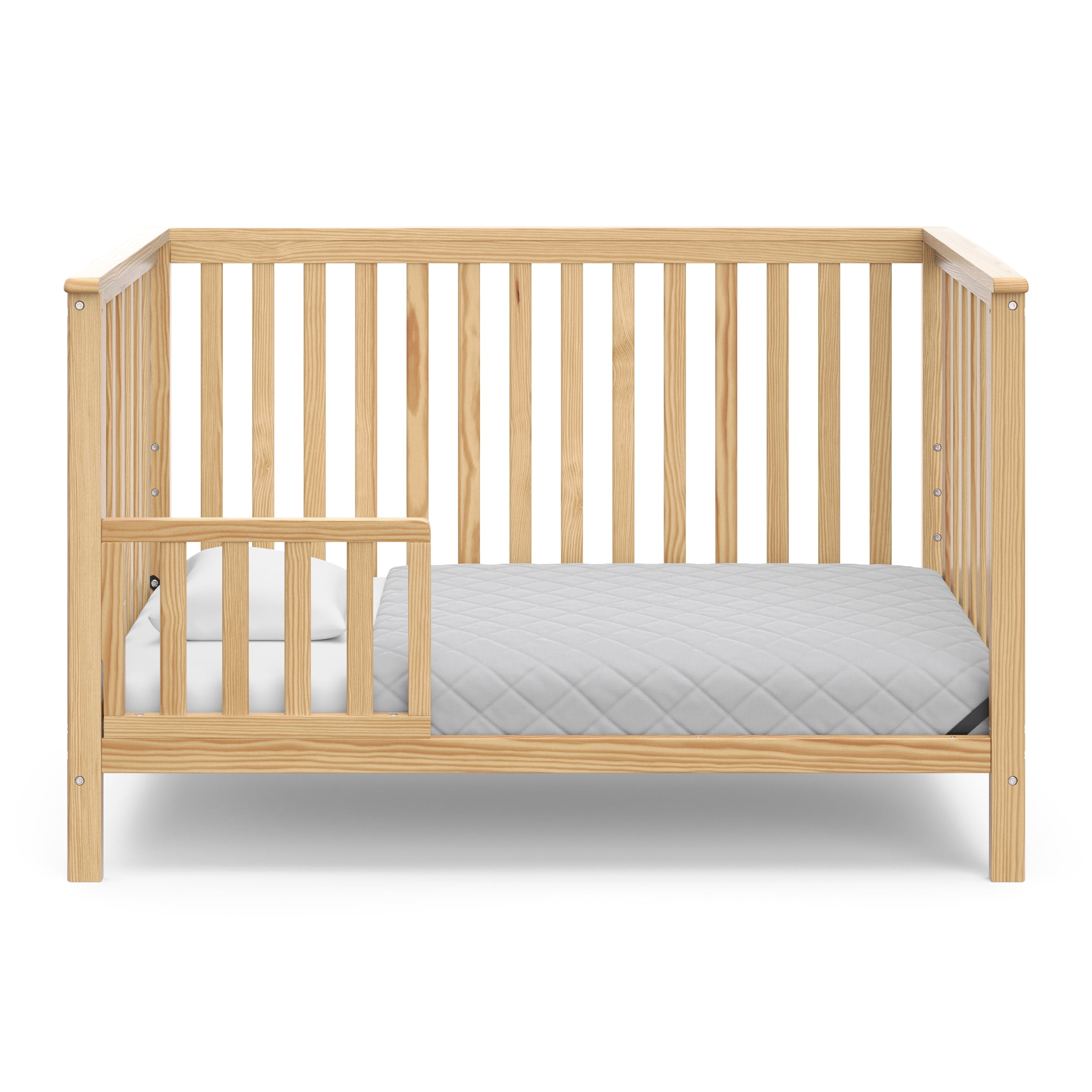 Storkcraft Hillcrest 4-in-1 Convertible Baby Crib, Natural