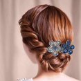 thumbnail image 3 of Femmes Gilr Bowknot Cristal Strass Cheveux Métal Épingle à Cheveux Ressort Barrette Métal Bijoux Cheveux Poignée, 3 of 9