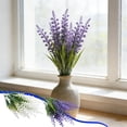 thumbnail image 1 of MTBLYS 5 ramas de tallos artificiales de lavanda, espigas de trigo artificiales, flores rústicas de granja para fotografía de bodas, decoración de jarrones para sala de estar, ramo - Plástico, 1 of 7