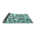 thumbnail image 2 of Ahgly Company Indoor Square Abstract Light Blue Modern Area Rugs, 7' Square, 2 of 4