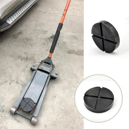 Car Lift Jack Stand Pads Black Rubber Slotted Floor Pad Frame Rail Adapter