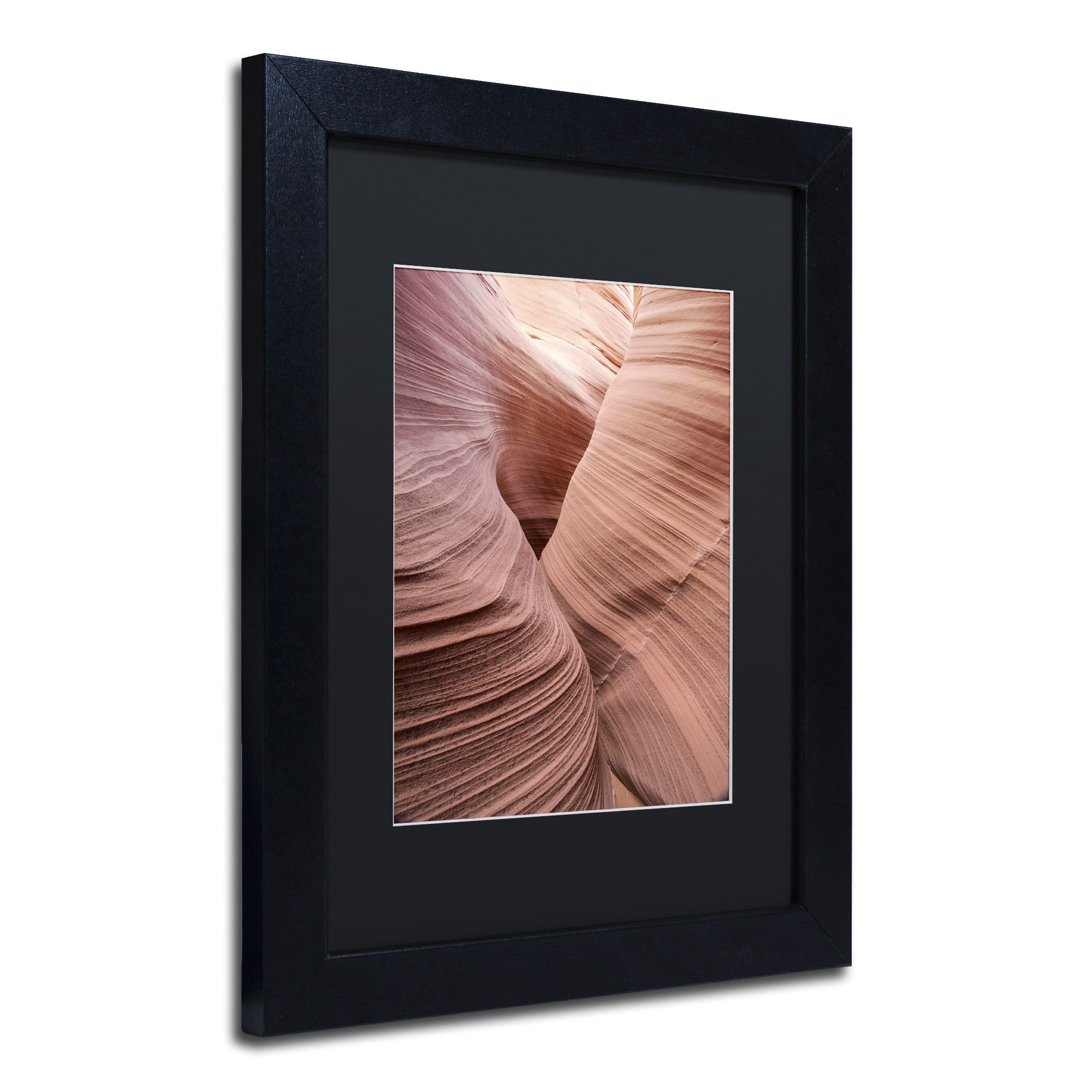 Trademark Fine Art ''Spiral V'' by Moises Levy 16" x 20" Black Matted Black Frame (886511878372)