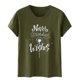 thumbnail image 3 of Blusas de Manga Corta para las Mujeres Divertida Impresión Cuello Redondo Camiseta Vintage, Blusas de Primavera para las Mujeres, 3 of 4