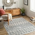 thumbnail image 3 of BoutiqueRugs Modderfontein Washable Moroccan Trellis Runner Rug - Machine Washable - Teal, Blue, Peach - 2'7" x 7'3" Runner, 3 of 12