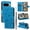 Blue, variant on Cute Cat Embossed Pattern PU Leather Wallet Phone Case for Google Pixel 10 /10 Pro,Magnetic Closure Shockproof Flip Kickstand RFID Blocking Credit Card Slots Cash Pocket Slim Case,Blue