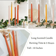 thumbnail image 6 of FCMSHAMD 10'' Citrus Scented Taper Candles - Soy Wax-Dripless (4 Pack), 6 of 7
