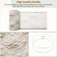 thumbnail image 4 of Lampshades 2 Pack Elegant White Lotus Flower Carving Floral Embellishments 13"x13"x10" Light Shade for Table Lamps Floor Lamp Shades Lampshade Replacement Easy Assembly, 4 of 8