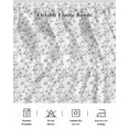thumbnail image 5 of Grey Spring Floral Wrap Around Bed Skirts for Queen Bed 16" Drop,Bed Skirt with Adjustable Elastic Belt Dust Ruffle Bed Valance for Bedroom Hotel Elegant Watercolor Summer Botanical Bed Frame Cover, 5 of 7