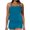 Blue, variant on WREESH Womens Tankini Swimsuit Two Piece Set Swimsuits Solid Swimwear Beachwear Beach Bathing Suit Blue