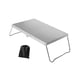 thumbnail image 3 of Mini mesa de camping plegable de aleación de aluminio y acero inoxidable resistente con Plata, 3 of 8