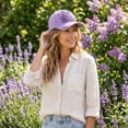 thumbnail image 4 of Womens Mens Alzheimers Hats Purple Floral & Hummingbird Print Alzheimer'S Awareness Support Baseball Cap Unisex Purple Ribbon Alzheimers Baseball Hat, 4 of 5
