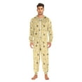 thumbnail image 3 of FORMRS Onesies Pajama for Adults Unisex Hoodie Winter Jumpsuit One Piece Sleepwear, Sizes S-2XL, Cute Bee Pattern, 3 of 7