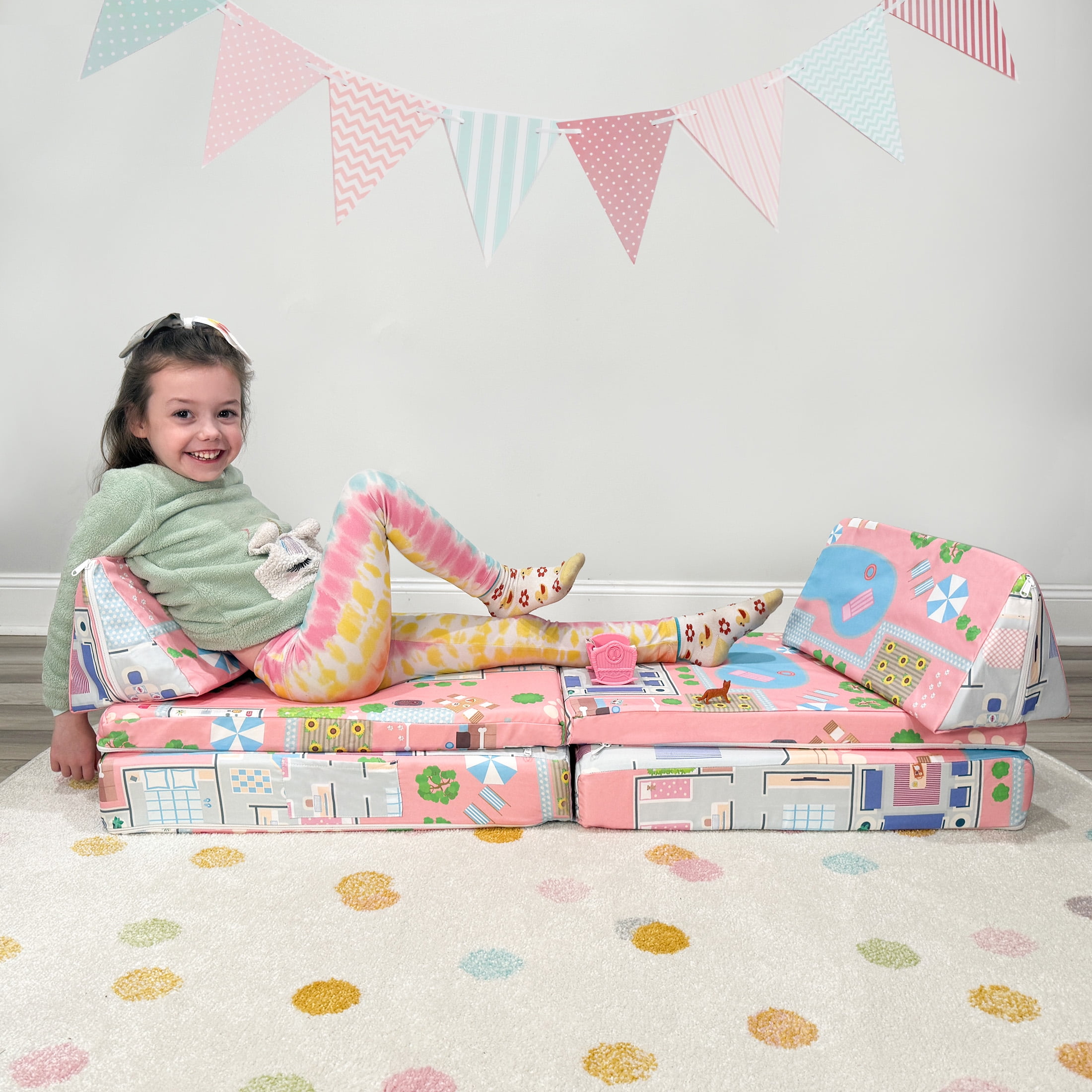 Imaginarium Little Brother, Little Sister Kids and Toddler Play Couch, Doll House