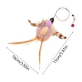 thumbnail image 3 of Cififendec Cat Wand Feather Refill Head, Bell Decor Teaser Heads without Pole for Interactive Kitten Playing, Indoor Cat Exercise Entertainment Accessory Use, 3 of 5