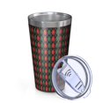 thumbnail image 2 of 16oz Tumblers Multicolor Christmas Pattern Stainless Steel Vacuum Insulated Double Wall Travel Tumbler Cups Mug with Lid and Straw,Cleaning Brush for Coffee,Tea, 2 of 4