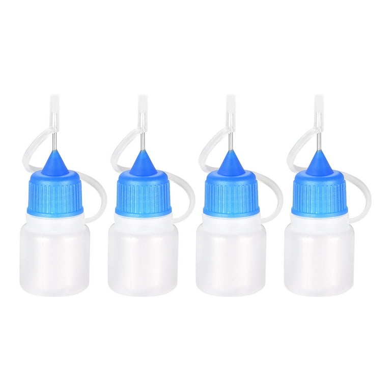 Uxcell Needle Tip Bottle Precision Plastic Applicator Bottles with