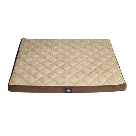 Serta Ortho Quilted Pillowtop Foam Pet Bed, Extra Large ...