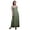 Beige2, variant on Bimba Monstera Leaves Bimba Printed Women Flowy Smocked Spaghetti Strap Dress-Medium