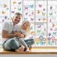 thumbnail image 5 of Summer Window Clings Decorations, Happiwiz 109 Pieces 9 Sheets Large Size Spring Flower Butterfly Window Clings Decals Stickers for Spring Summer Baby Shower Home Decoration Party Supplies, 5 of 7