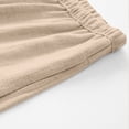 thumbnail image 3 of Qiyinn Men's Spring/Summer Solid Color Linen Button-Down Loose Stand Collar Short-Sleeve Shirt, 3 of 7