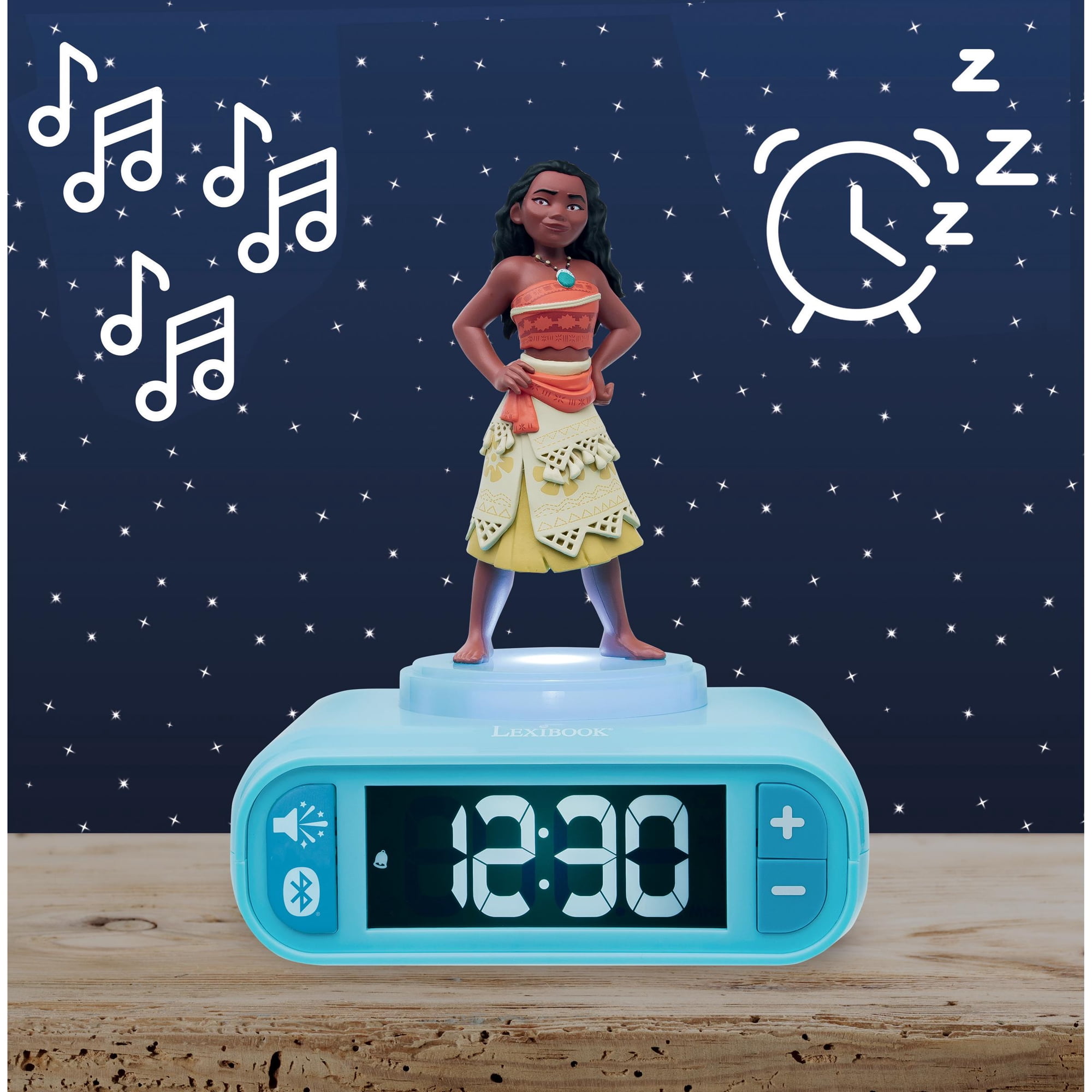Lexibook Disney Moana, Digital alarm clock, 3 D night light, Bluetooth - f 9915400 98 a 2 4693 9749