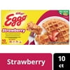 Eggo Strawberry Waffles, Frozen Breakfast, 12.3 oz, 10 Count, Regular