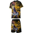thumbnail image 2 of Kids Yu-Gi-Oh Short Sleeve T-Shirt And Shorts Outfit Set Athletic Mesh Shorts Set for Boys, 2 of 7