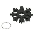thumbnail image 4 of Clé Hexagonale Multifonctionnelle à Outil en Flocon de Neige en Acier Inoxydable 18 en 1 avec Porte-Clésnoir, 4 of 14