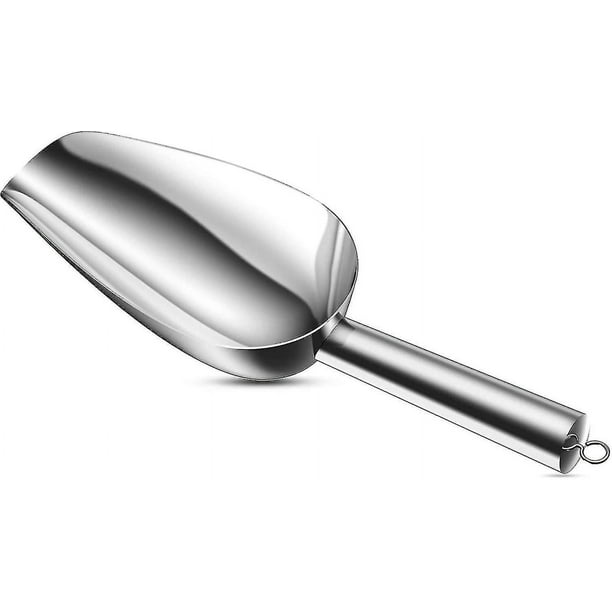 Pala de hielo de acero inoxidable, palas de metal para barra de cocina, boda, gruesas, aptas para lavavajillas