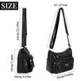 thumbnail image 3 of BadPiggies Women's Soft PU Leather Shoulder Bag Ladies Crossbody Purse and Handbags Lightweight Pocketbooks - Black, 3 of 9
