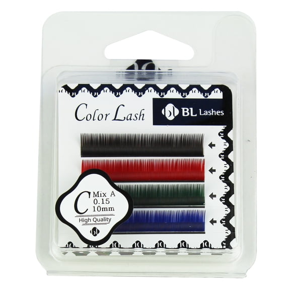 BL Lashes Color Lash C MIX A 0.15 Thickness 4 Lines