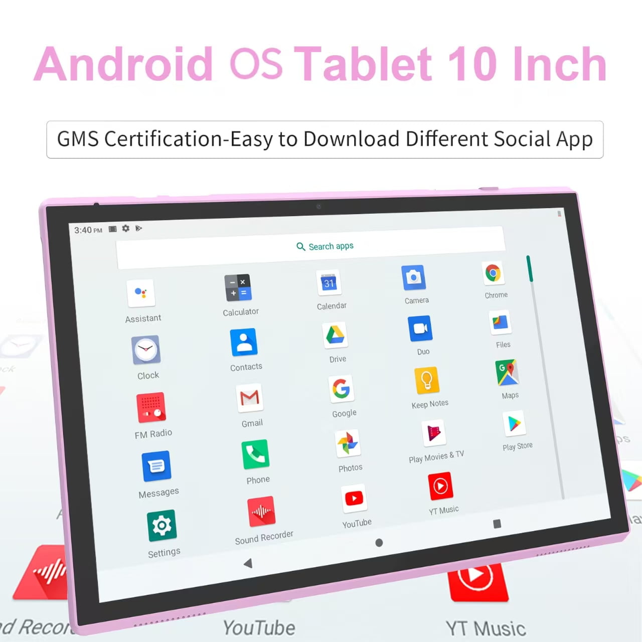 Android Tablet 10 Inch Tablet With Case Screen Stylus Android 15 Tablets 8GB RAM 32GB ROM Support 1TB Expansion 6000mah Battery 10.1" IPS HD Touchscreen 2MP+8MP Dual Camera WIFI-6 Bluetooth5.0 Tablet