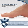 thumbnail image 2 of Dr. Frederick's Original Self-Adhesive Metatarsal and Arch Support Insole Gel Pads - 2 Pieces - Generous Ball of Foot Cushions for Arch Support, Plantar Fasciitis & More - Large - W8.5-11.5 | M7.5-11, 2 of 7