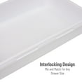 thumbnail image 4 of Mind Reader 8-Pc Drawer Organizer, Desk Organizer, Interlocking, Storage, Kitchen, White, 4 of 8