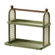 thumbnail image 1 of Soporte para taza de café Organizador de cosméticos para baño Organización para ahorrar espacio Multiusos Verde de 2 capas, 1 of 9