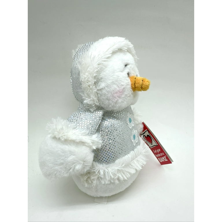 Shining Silver Parka Holiday Snowman Plush Toy - By Ganz