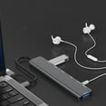 thumbnail image 4 of Aluminum USB3.0 Hub Docking Station USB C USB3.0 2.0 PD100W Card Reader, 4 of 19