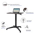 thumbnail image 4 of Mobile Desk, Pneumatic Adjustable Height Laptop Desk, Ergonomic Design, Sit and Stand Mobile, Excellent Lectern for Classrooms, Offices, and Home!(Black), 4 of 15