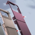 thumbnail image 7 of Compatible with Samsung Galaxy Z Flip 3 5G Phone Case Cell Accessories Heavy Duty Slim Rubber Protective Armor Hard PC Anti-Slip Hybrid Cover Rugged For Samsung Galaxy Z Flip 3, Winered, 7 of 7