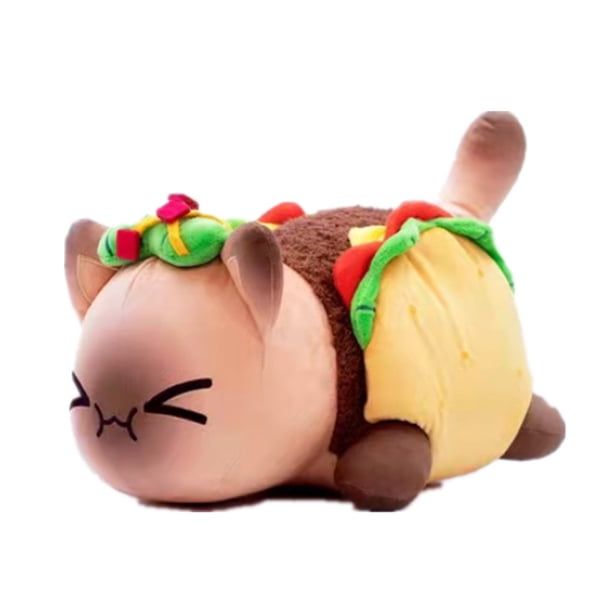 Juguetes de peluche de ángel y gato demonio – Aphmau comida para gatos Mee Meow Cat animales de peluche – Aphmau lindo gato de dibujos animados peluche animal peluche almohada regalo para fans niños TUNC Sencillez