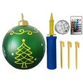 thumbnail image 1 of Bola inflable de Navidad de 60 cm, bola inflable de Navidad con brillo de PVC (estilo Z), 1 of 8