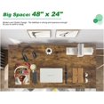 thumbnail image 4 of BestOffice 47-Inch Computer Desk, Bookshelf – Extra Large Modern Study & for Home Office, Black, 4 of 7