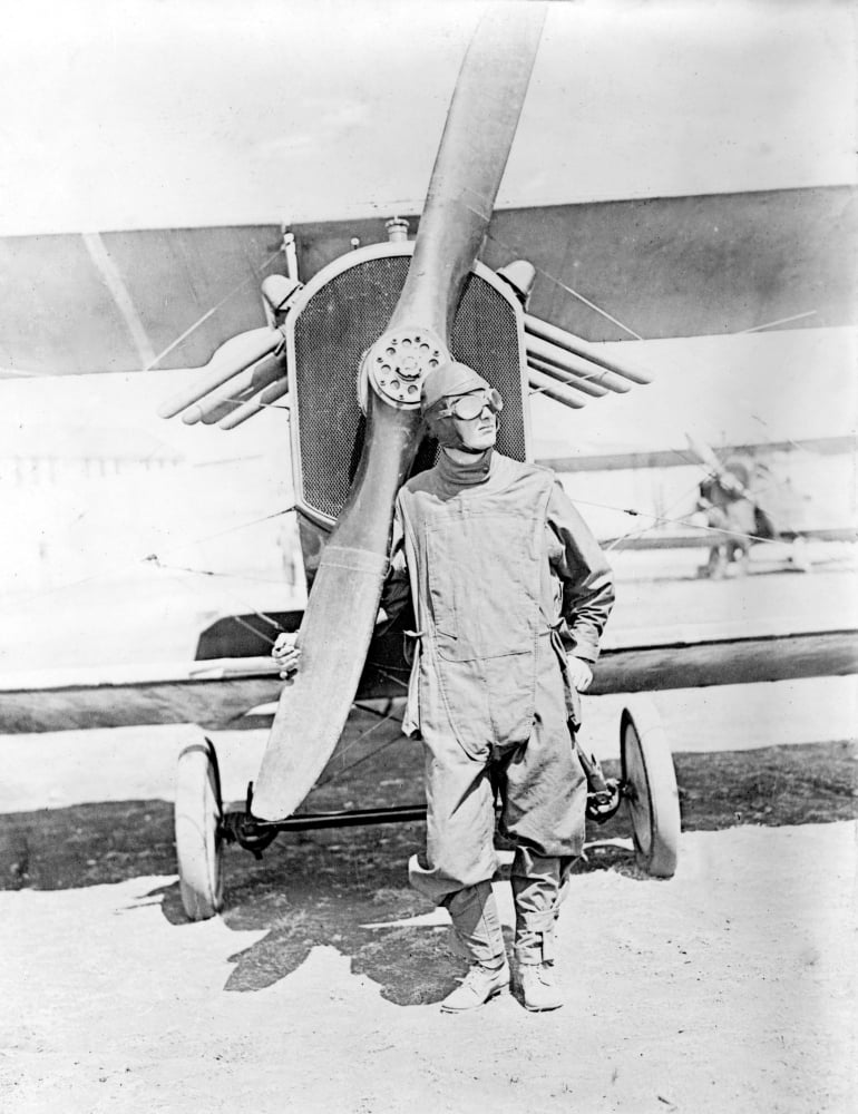 WWI US Army Air Service Pilot 1918 Rolled Canvas Art - Science Source ...