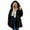 Black, variant on Womens Long Sleeve Winter Warm Lapel Fox Faux Fur Coat Jacket Overcoat Outwear with Pockets,Fall Open Front Cardigan Faux Fur Coat Parka Shaggy Jacket Gray M